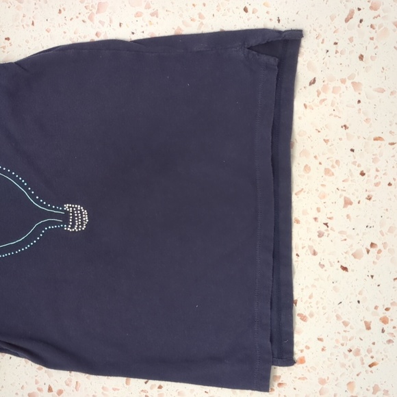 GapKids | Navy Bright Ideas Short Sleeve T-Shirt Embellished Rhinestones | S - Picture 4 of 5